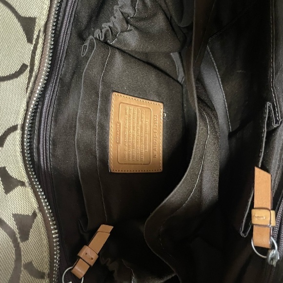 Coach Brown and Tan Tote Bag - Picture 3 of 7